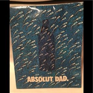 NWT Absolut fab mens Father’s Day Tie